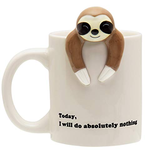 Decodyne Funny Sloth Coffee Mug - Cute Sloth Gifts For Women and Men -...