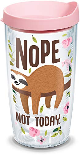 Tervis Sloth Nope Not Today Made in USA Double Walled Insulated...