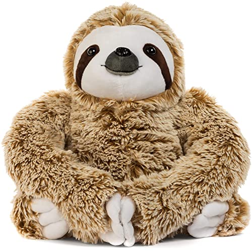 Realistic Sloth Stuffed Plush Toy Animal - Cuddly, Huggable, Silky Fur...